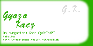 gyozo kacz business card